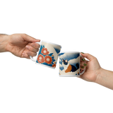 Calico Cat with Flowers and Moon Mug-NUANCE Collection